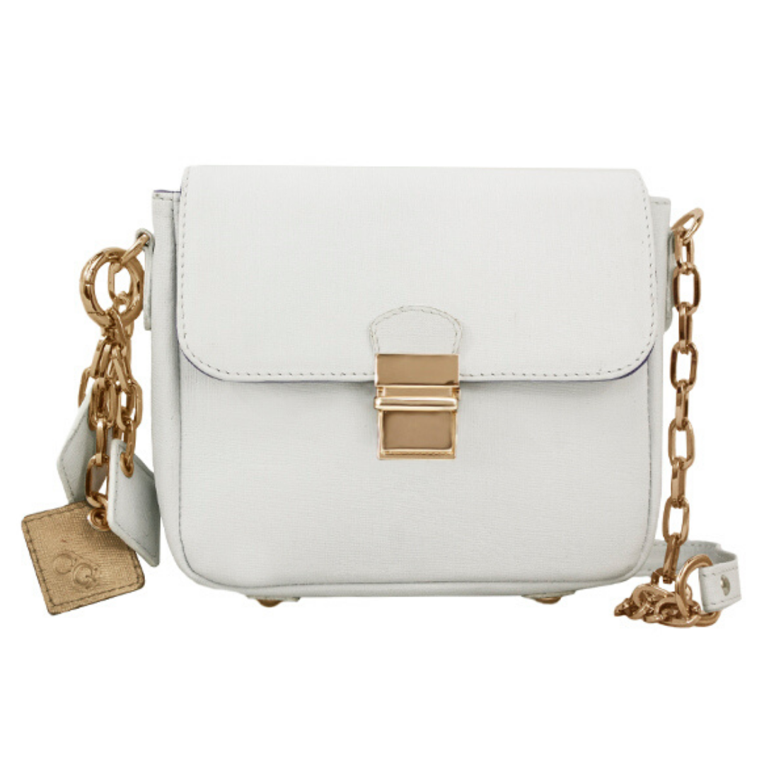 Leather Handbag - White